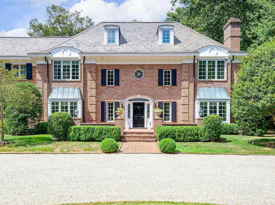 custom built brick house
